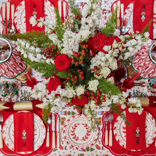 Mrs. Alice Jolly Nutcracker Tablecloth< Tablecloths
