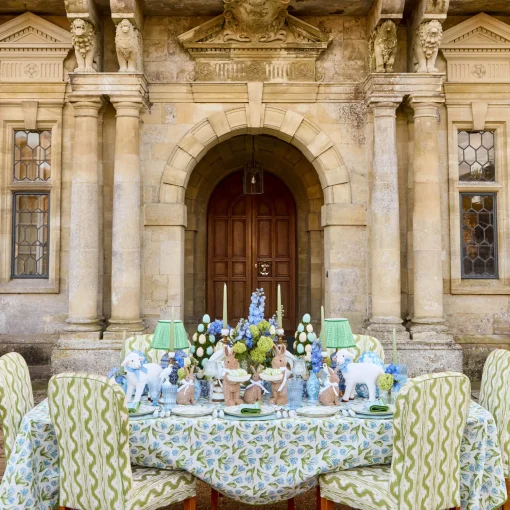 Mrs. Alice Josephine Green & Blue Dinner Plates (Set of 4)< Dinner Plates | Crockery Sets
