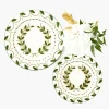 Mrs. Alice Josephine Olive & Gold Garland Starter Plate< Starter Plates