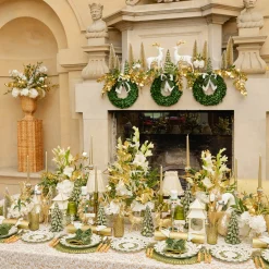 Mrs. Alice Josephine Olive & Gold Garland Starter Plate< Starter Plates