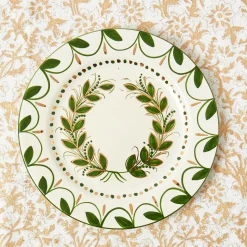 Mrs. Alice Josephine Olive & Gold Garland Starter Plate< Starter Plates