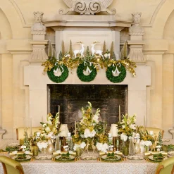 Mrs. Alice Josephine Olive & Gold Garland Starter Plate< Starter Plates