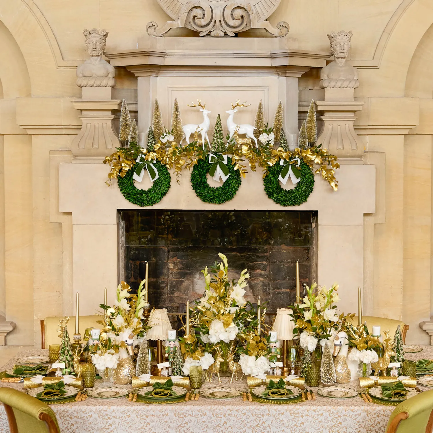 Mrs. Alice Josephine Olive & Gold Garland Starter Plate< Starter Plates