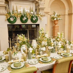 Mrs. Alice Josephine Olive & Gold Garland Starter Plate< Starter Plates