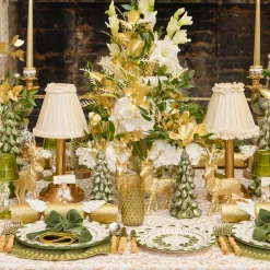 Mrs. Alice Josephine Olive & Gold Garland Starter Plate< Starter Plates