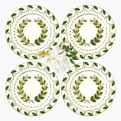 Mrs. Alice Josephine Olive & Gold Garland Starter Plate< Starter Plates