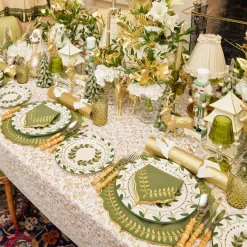 Mrs. Alice Josephine Olive & Gold Garland Starter Plate< Starter Plates