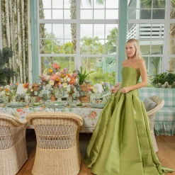 Mrs. Alice Julia Green Marbled Starter Plate< Summer Crockery | Starter Plates