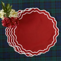 Mrs. Alice Katherine Berry Red Placemats (Set of 4)< Placemats