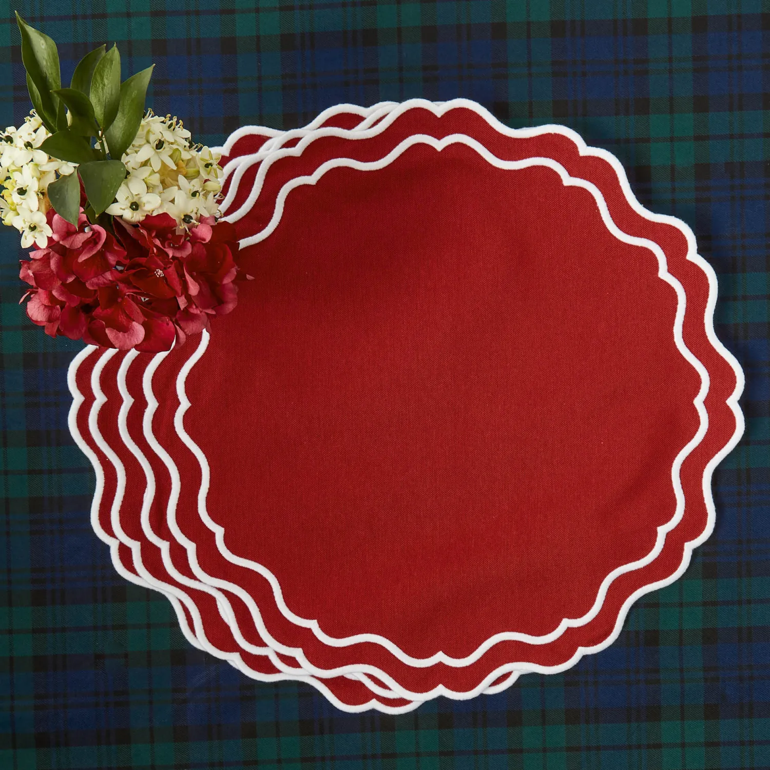 Mrs. Alice Katherine Berry Red Placemats (Set of 4)< Placemats