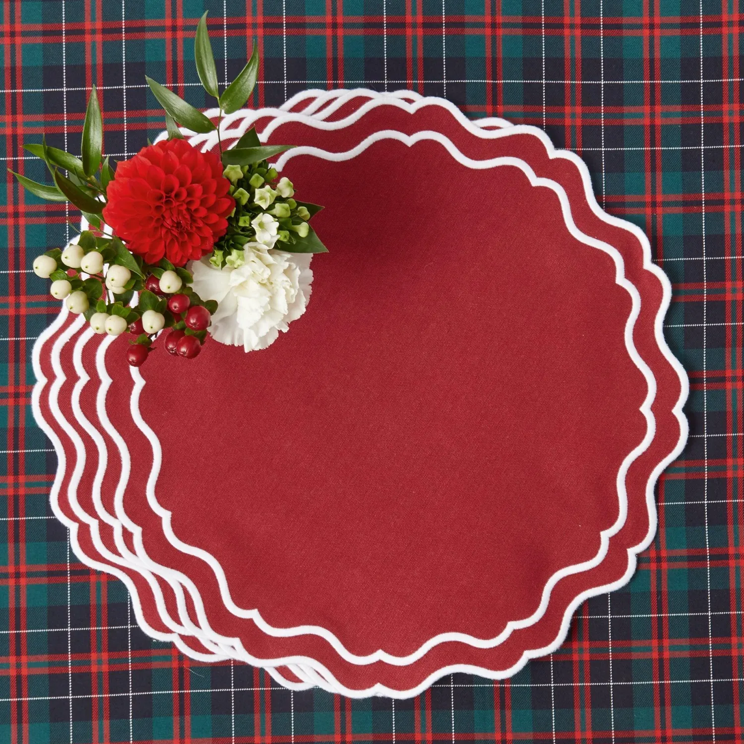 Mrs. Alice Katherine Berry Red Placemats (Set of 4)< Placemats
