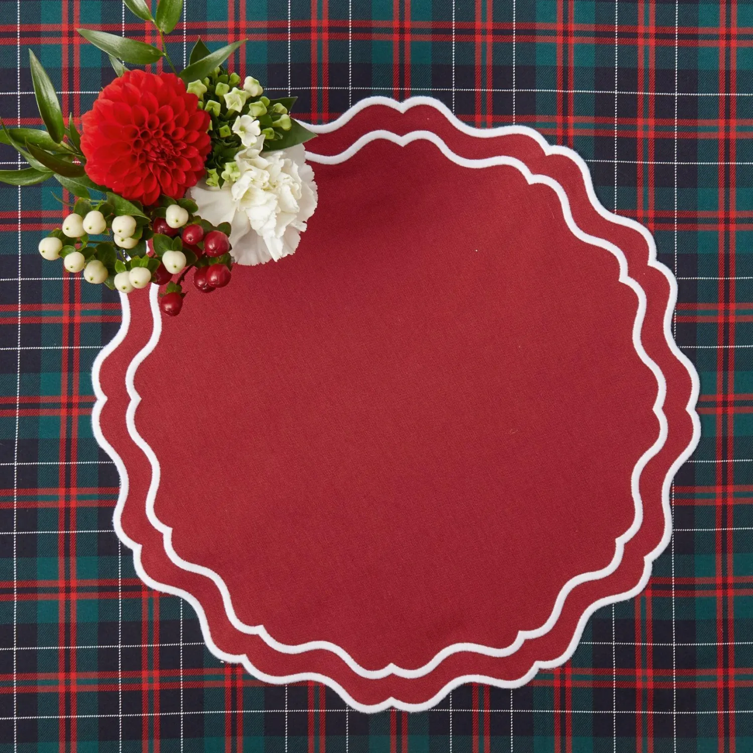 Mrs. Alice Katherine Berry Red Placemats (Set of 4)< Placemats