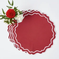 Mrs. Alice Katherine Berry Red Placemats (Set of 4)< Placemats