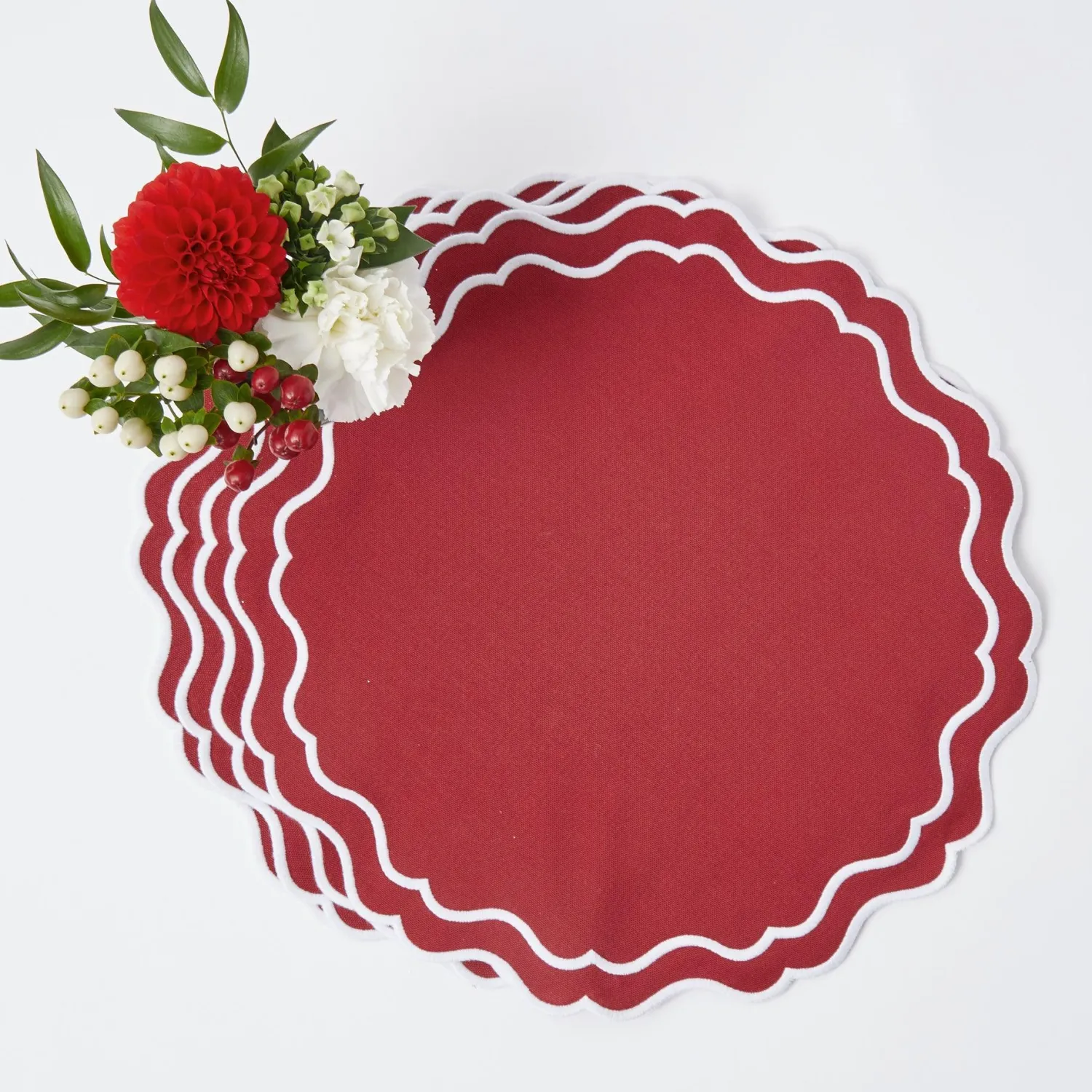 Mrs. Alice Katherine Berry Red Placemats (Set of 4)< Placemats
