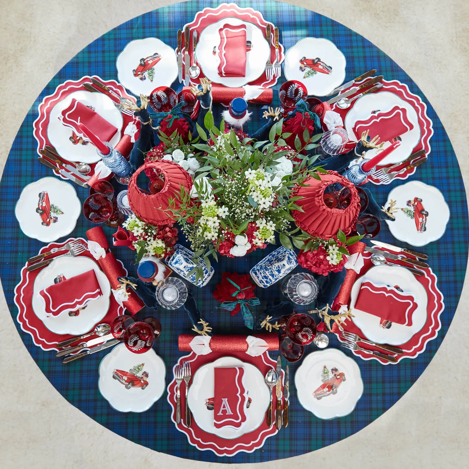 Mrs. Alice Katherine Berry Red Placemats (Set of 4)< Placemats