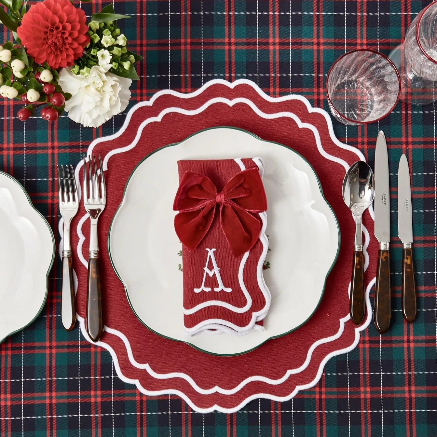 Mrs. Alice Katherine Berry Red Placemats (Set of 4)< Placemats