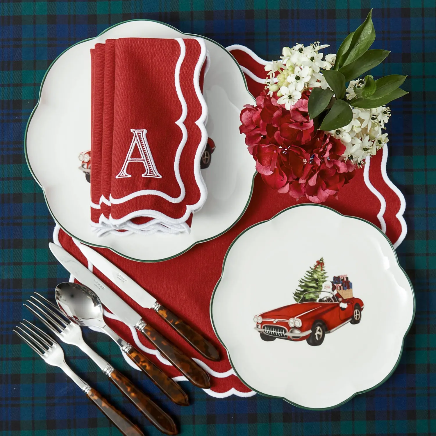 Mrs. Alice Katherine Berry Red Placemats (Set of 4)< Placemats