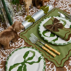 Mrs. Alice Katherine Green & Chocolate Placemats (Set of 4)< Placemats