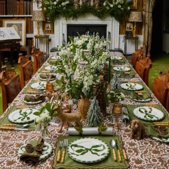 Mrs. Alice Katherine Green & Chocolate Placemats (Set of 4)< Placemats