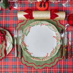 Mrs. Alice Katherine Green & Red Placemats (Set of 4)< Placemats