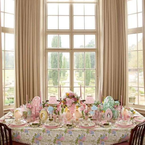 Mrs. Alice Katherine Pink & Green Placemats & Napkins (Set of 4)< Table Linen Sets | Mrs. Alice Monogram