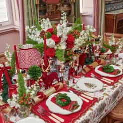 Mrs. Alice Katherine Red & Green Placemats (Set of 4)< Placemats