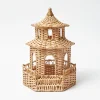 Mrs. Alice Kira Rattan Pagoda Lantern< Year-round Decorations | Pagodas & Lanterns