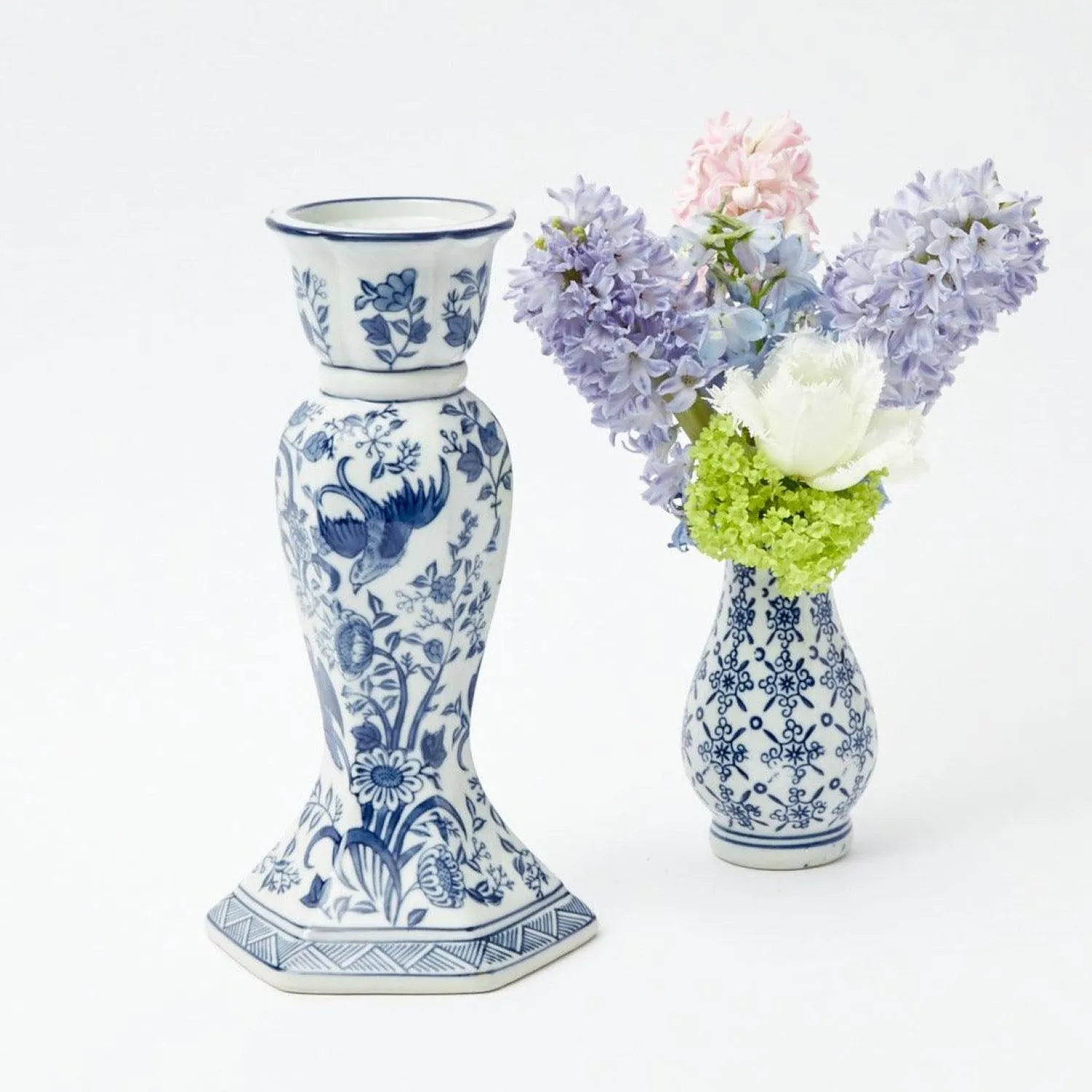 Mrs. Alice Large Chinoiserie Candle Holder< Candle Holders