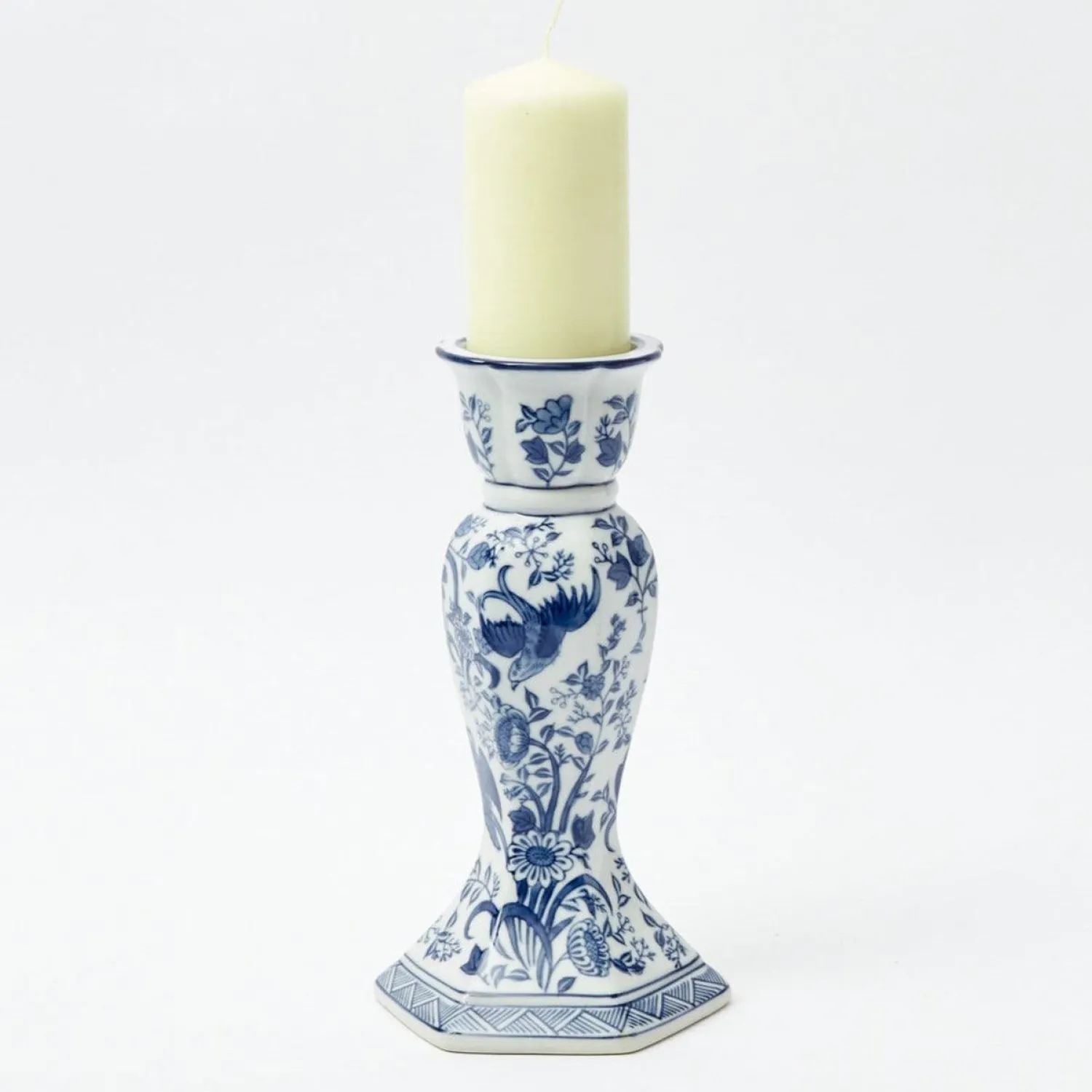 Mrs. Alice Large Chinoiserie Candle Holder< Candle Holders