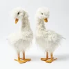 Mrs. Alice Large Fluffy Geese (Pair)< Spring Decorations