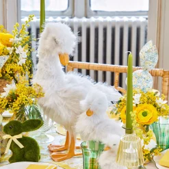 Mrs. Alice Large Fluffy Geese (Pair)< Spring Decorations