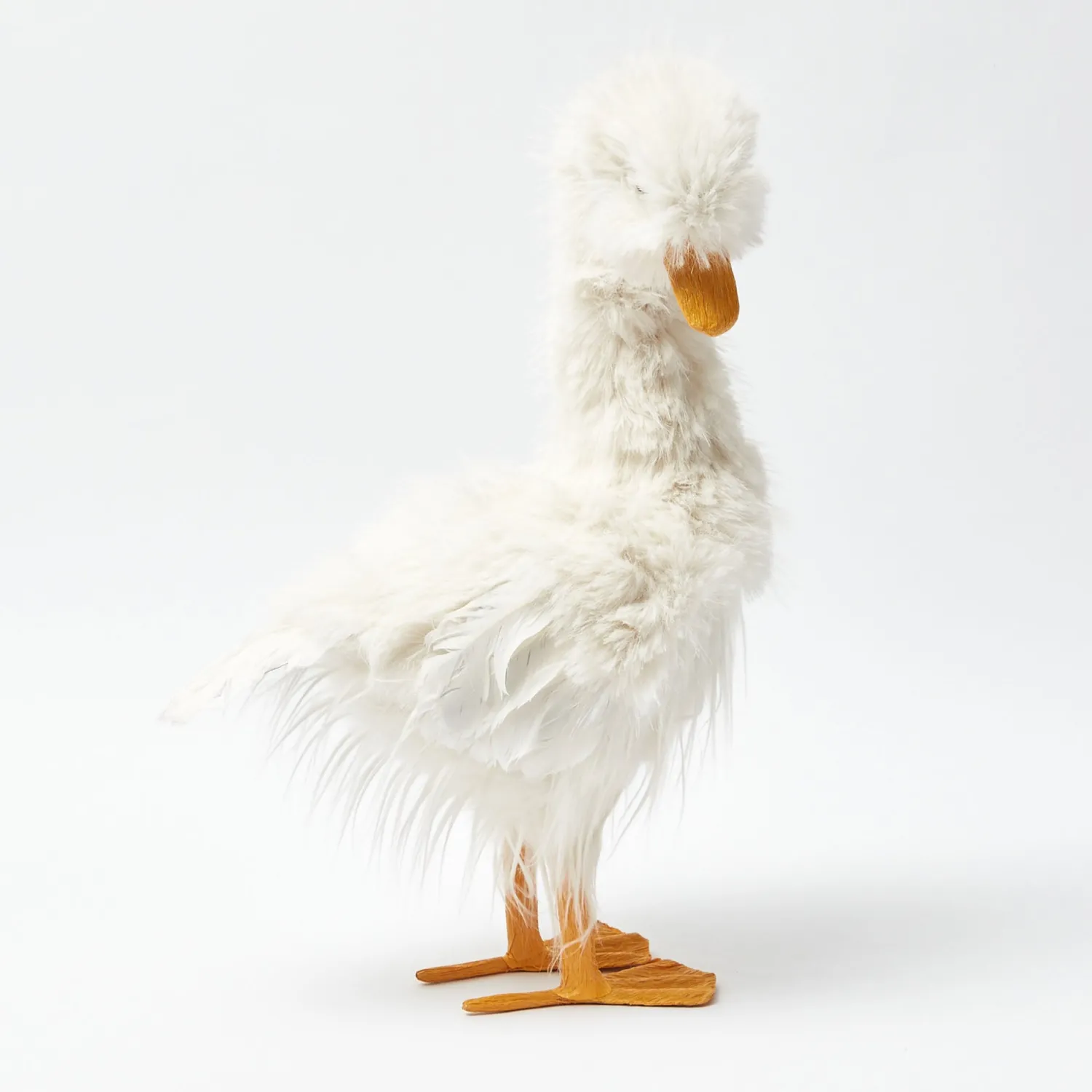 Mrs. Alice Large Fluffy Geese (Pair)< Spring Decorations