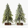 Mrs. Alice Large Frosted Fir Tree (Pair)< Christmas Decorations