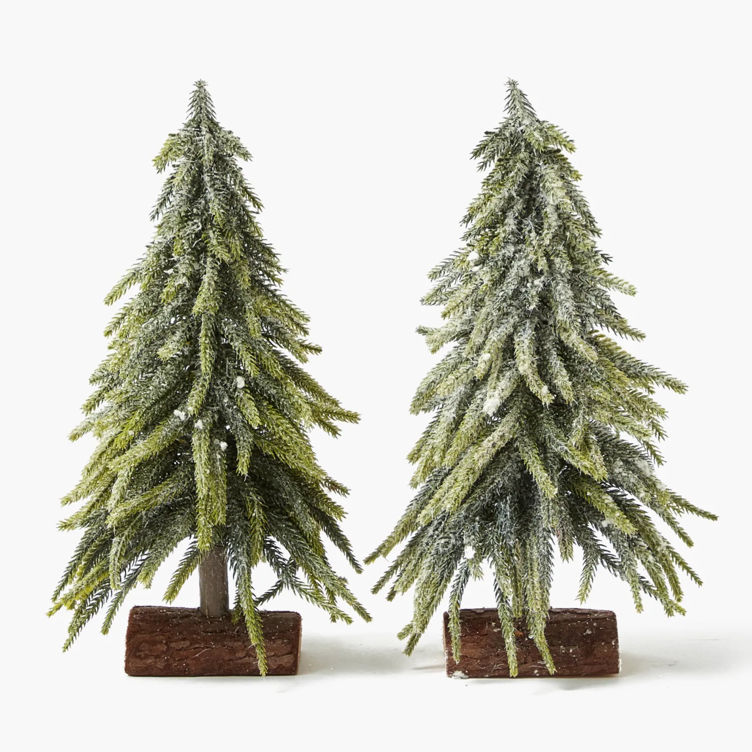 Mrs. Alice Large Frosted Fir Tree (Pair)< Christmas Decorations
