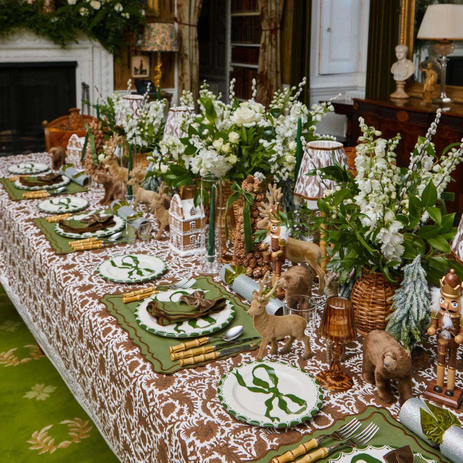 Mrs. Alice Large Frosted Fir Tree (Pair)< Christmas Decorations