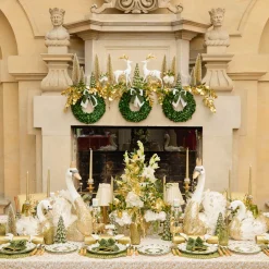 Mrs. Alice Large Giselle Glitter Swan< Christmas Decorations