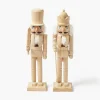 Mrs. Alice Large Natural Wooden Nutcracker (Pair)< Christmas Decorations