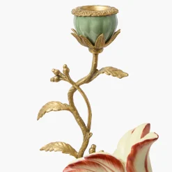 Mrs. Alice Large Pink Cockatoo Candle Holder< Summer Candleware | Candle Holders