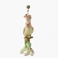 Mrs. Alice Large Pink Cockatoo Candle Holder< Summer Candleware | Candle Holders