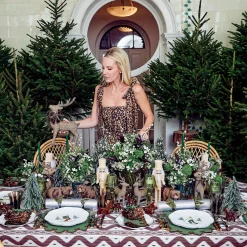 Mrs. Alice Large Rattan Reindeer (Pair) - 40cm< Christmas Decorations