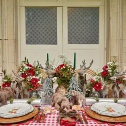 Mrs. Alice Large Rattan Reindeer (Pair) - 40cm< Christmas Decorations