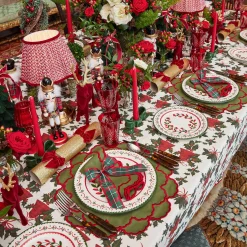 Mrs. Alice Large Red & Green Tartan Bows (Pair)< Napkin Rings & Bows