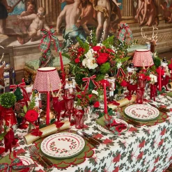 Mrs. Alice Large Red & Green Tartan Bows (Pair)< Napkin Rings & Bows