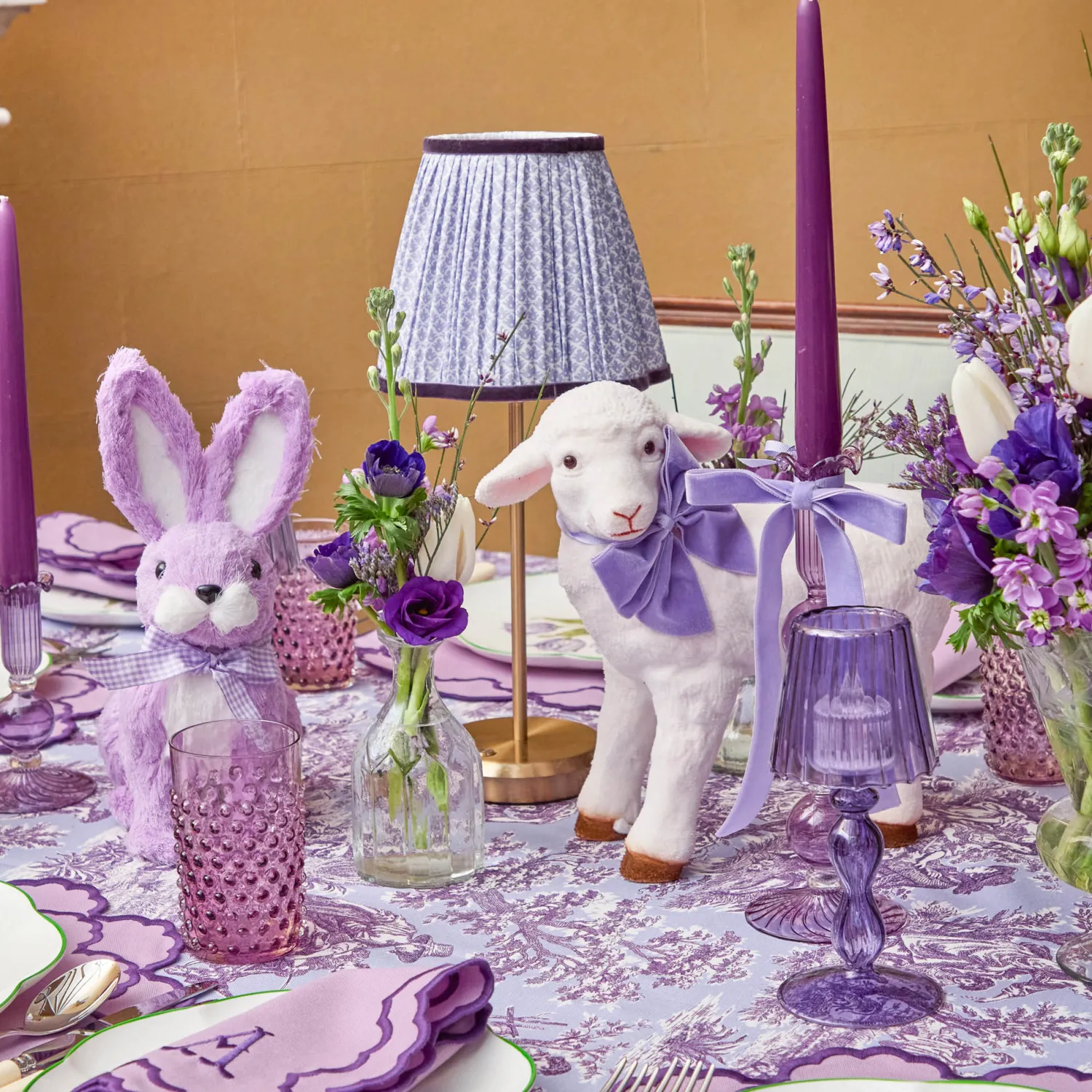 Mrs. Alice Lilac Lotus Lampshade (18cm)< Lampshades