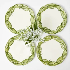 Mrs. Alice Lily of the Valley Starter Plates (Set of 4)< Summer Crockery | Starter Plates