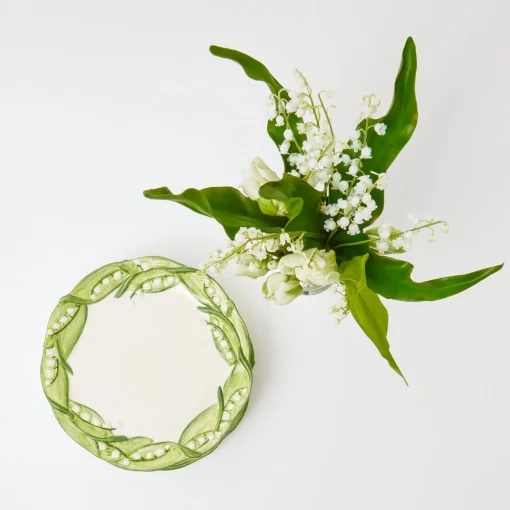 Mrs. Alice Lily of the Valley Starter Plate< Summer Crockery | Starter Plates