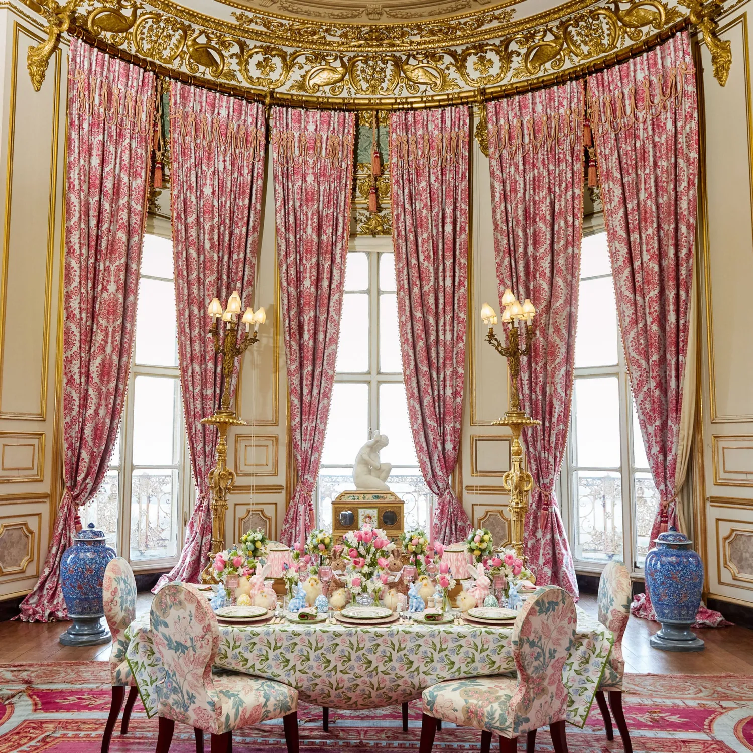 Mrs. Alice Lily Pink & Green Napkins (Set of 4)< Napkins | Mrs. Alice Monogram