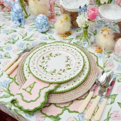 Mrs. Alice Lily Pink & Green Napkins (Set of 4)< Napkins | Mrs. Alice Monogram