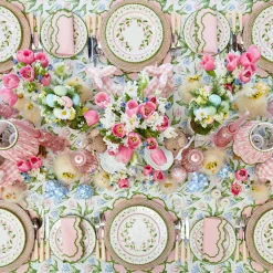 Mrs. Alice Lily Pink & Green Placemats & Napkins (Set of 4)< Table Linen Sets | Mrs. Alice Monogram