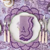 Mrs. Alice Lily Purple Gingham Placemats & Napkins (Set of 4)< Table Linen Sets | Mrs. Alice Monogram